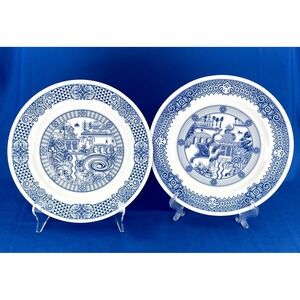 Calamityware Tentacles & Vortex Dinner Plates #7 & #8 Don Moyer Poland Set of 2